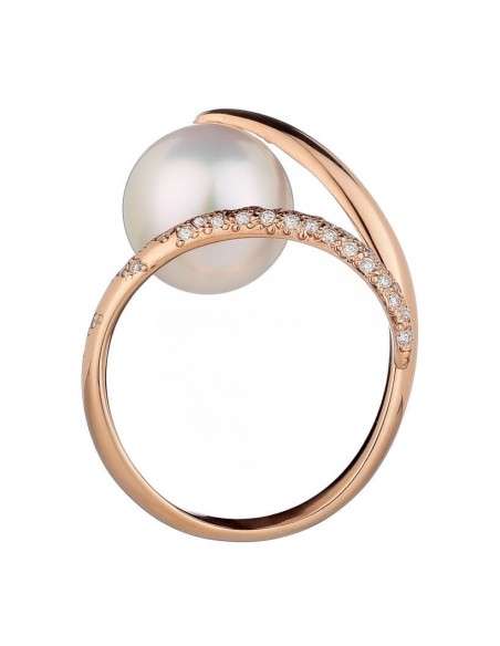 Mimì Milano Collection ring in gold with white South Sea Pearl