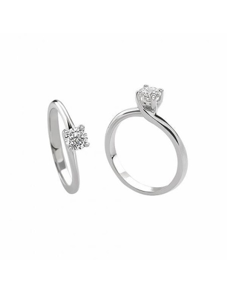 Anello Solitaro Giorgio Visconti con Diamante 0.31ct AB16260C