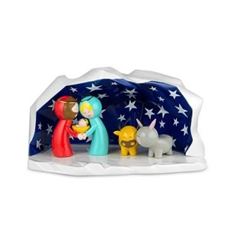 Alessi Happy Eternity hut with figurines, holy family AGJ01 W