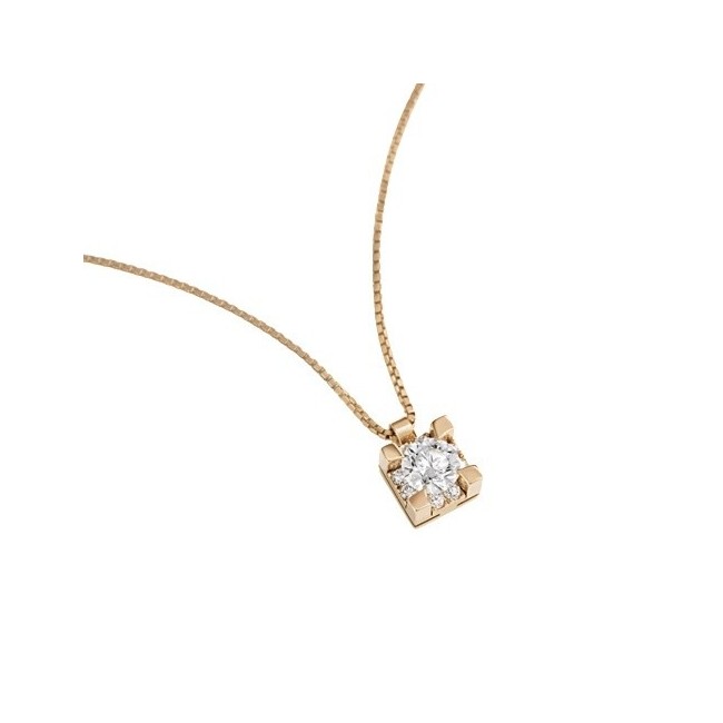 Giorgio Visconti IoLuce Halskette aus Roségold mit 0,22 ct Diamanten