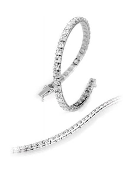 Giorgio Visconti tennis bracelet in gold and 2.55 ct diamonds