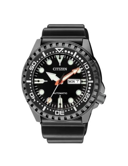 Citizen Marine Sport Auto Black Rubber Uhr NH8385-11E