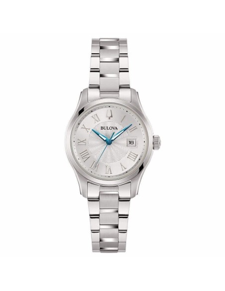 Bulova Wilton Damenuhr aus silbernem Stahl - 96M162