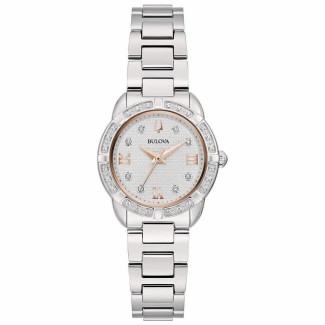 Bulova Classic Lady Nur Zeituhr mit Diamanten 96R250