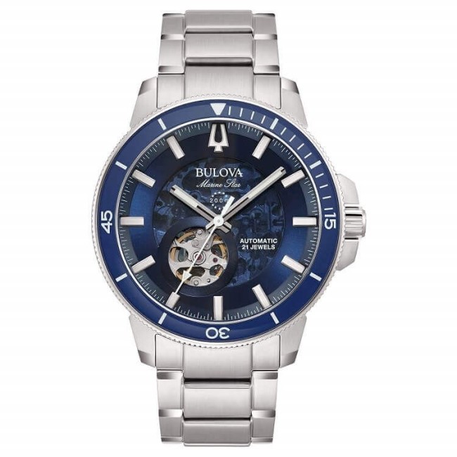 Orologio Bulova Marine Star Automatic Blu 96A289