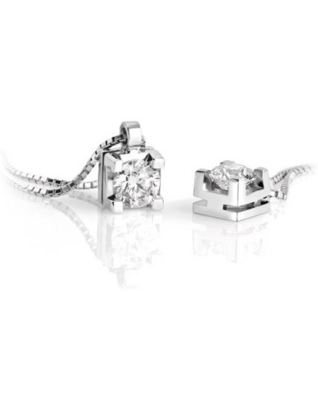 Collana punto luce Giorgio Visconti con diamante 0,13ct  GB37500G
