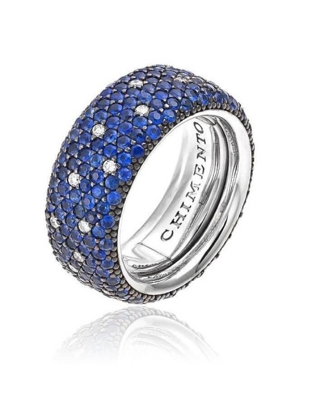Anello Chimento Star con zaffiri blu e diamanti - 1AU0407SB5140