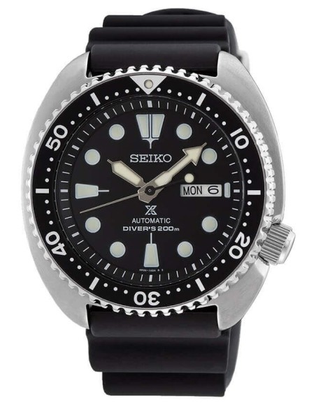 Seiko Prospex Turtle Black Rubber Watch - SRPE93K1