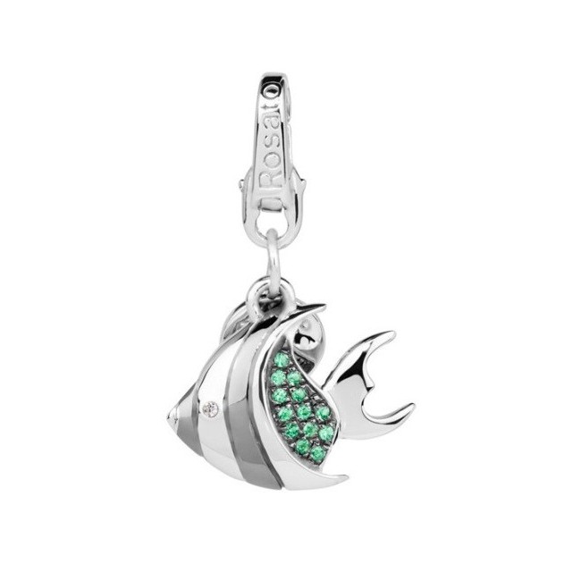 Silberne Fisch Charm-HL011