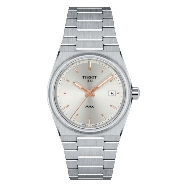 Orologio Tissot PRX 35mm argento quarzo T1372101103100