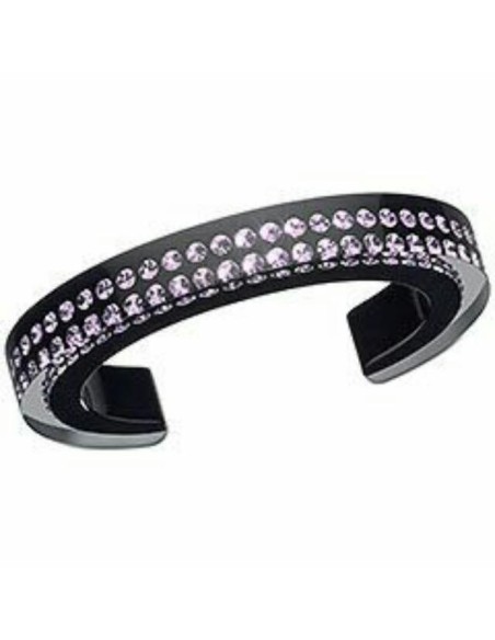 Black and pink Swarovski rigid bracelet -1172347