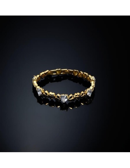 Chiara Ferragni Cuoricino Armband mit drei Herzen J19AVT09