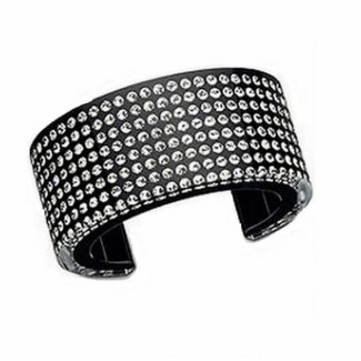 Bracciale rigido Swarovski nero -1172356