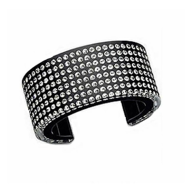 Schwarzes starres Swarovski-Armband -1172356
