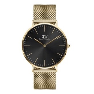 Orologio uomo Daniel Wellington dorato Classic Mesh Onyx 40mm