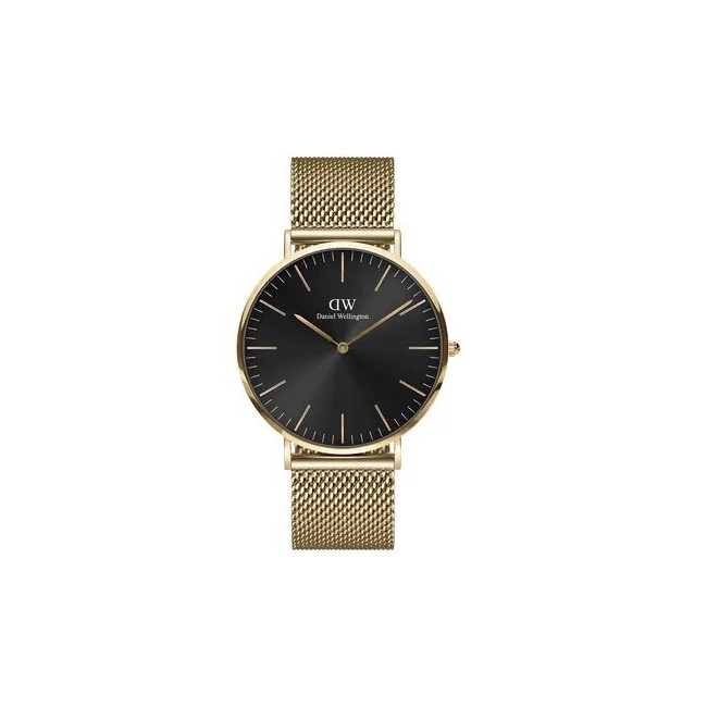 Orologio uomo Daniel Wellington dorato Classic Mesh Onyx 40mm