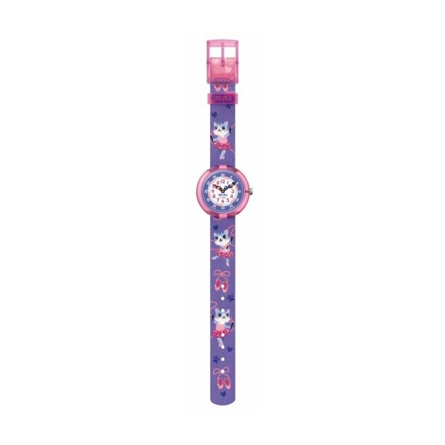 Girls Flik Flak Ballerichat Watch with ballerinas - FBNP208