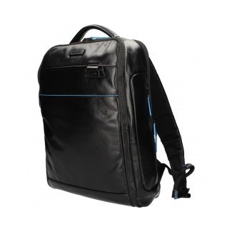 Piquadro Rucksack für PC und Ipad B2V aus schwarzem Leder CA4818B2V/N