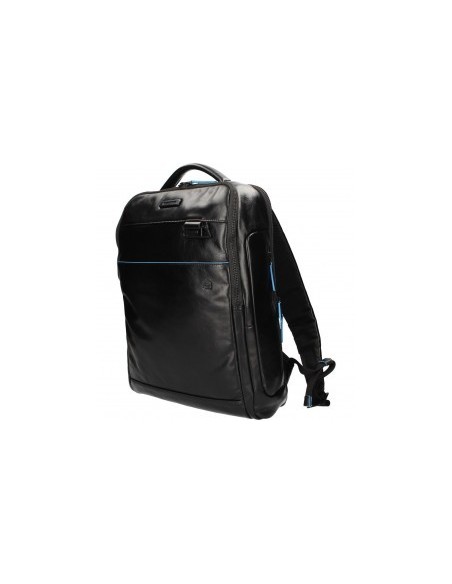 Piquadro Rucksack für PC und Ipad B2V aus schwarzem Leder CA4818B2V/N