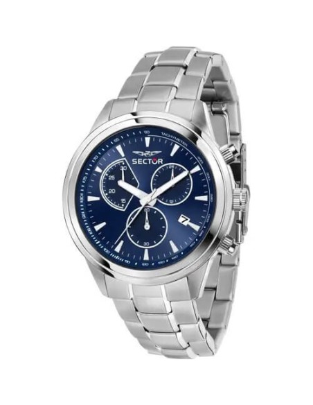 Sector670 chrono blue watch, steel R3273740006