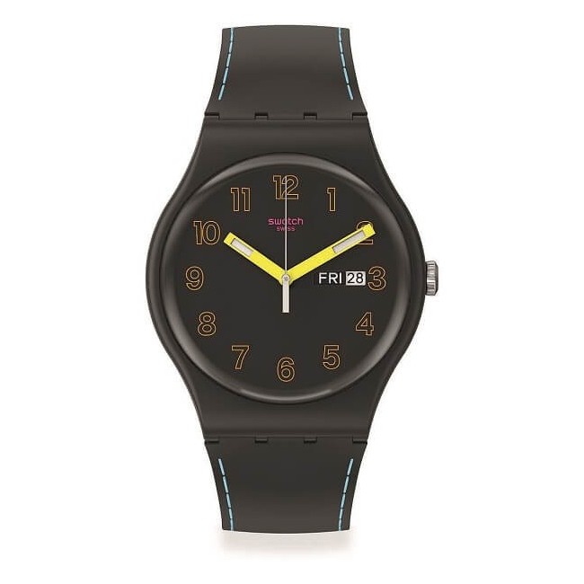 Swatch Dark Glow New Gent Black Watch - SO29B707