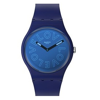 Swatch-Uhr Love to go around San Valentino blau - SO29N107