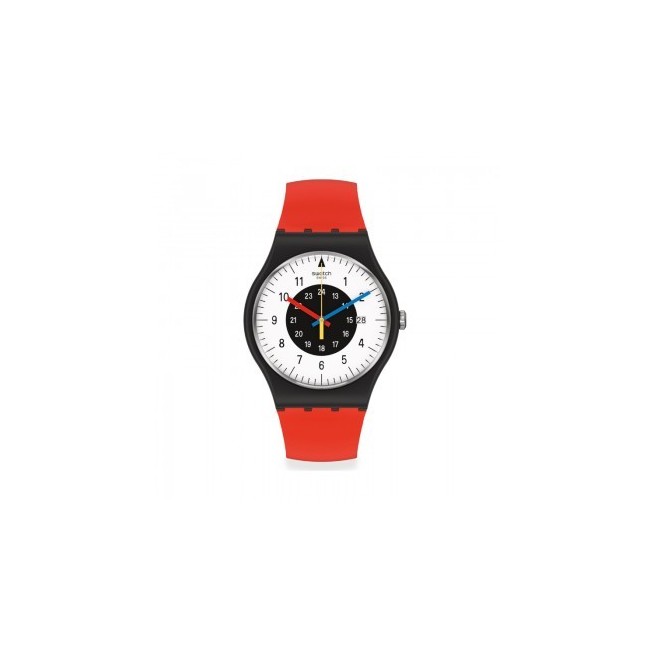 Swatch watch Rouge and Noir New Gent - SO32B401