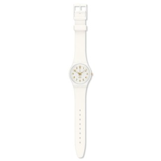 Swatch Watch Original Gent White Bishop white and gold - GW164
