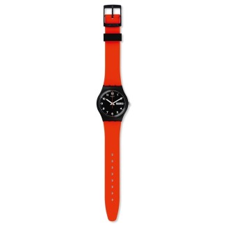 Swatch Uhr Original Gent Red Grin rot schwarz - GB754
