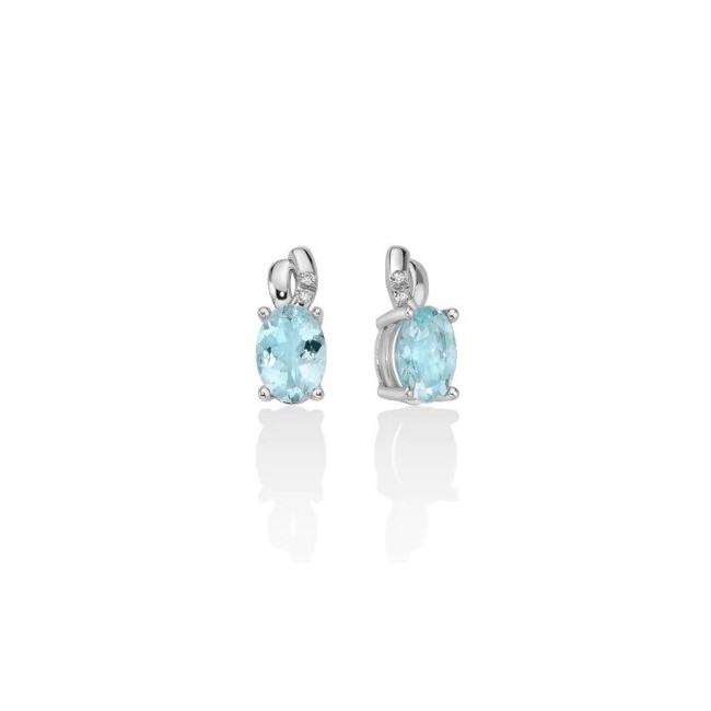 Miluna Ohrringe mit Aquamarin und Diamanten ERD2659