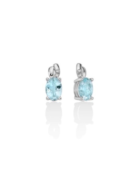 Miluna Ohrringe mit Aquamarin und Diamanten ERD2659