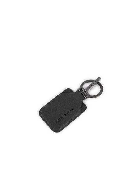 Piquadro Paavo key ring in black leather - PC6110S122/N