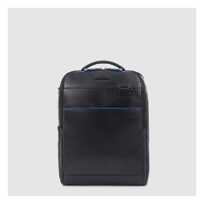 Piquadro Rucksack für PC und Ipad B2V aus blauem Leder CA4818B2V/BLU