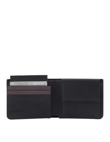 Piquadro Paavo wallet in black plelle - PU4188S122R/N