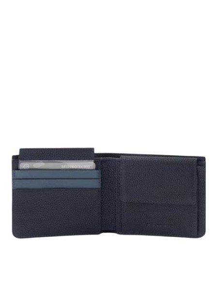 Piquadro Paavo blue plelle wallet - PU4188S122R/BLU