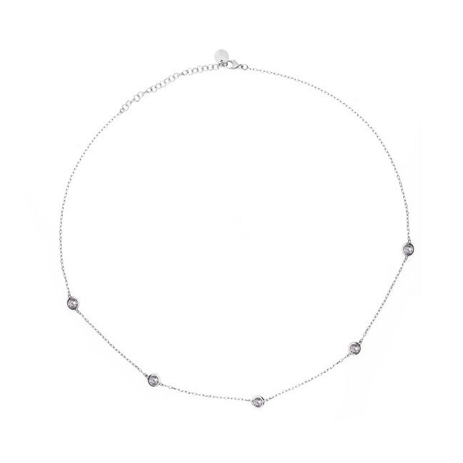 Girocollo Castoni  Rue Des Mille  argento - GRZ014M1AU