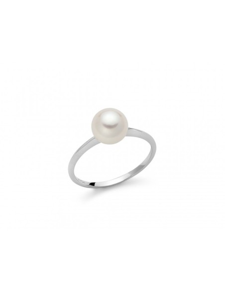 Anello Miluna con Perla Bianca 8mm - PLI1591