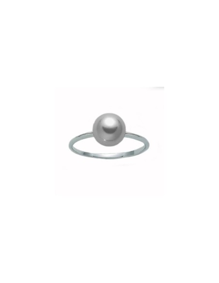 Miluna Ring with Gray Pearl 8mm - PLI1616