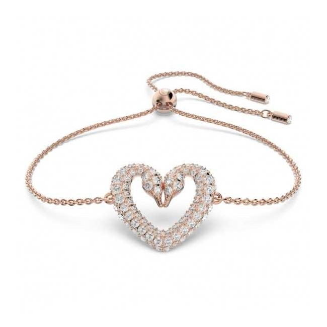 Bracciale Una Swarovski rosè con cuore - 5628658