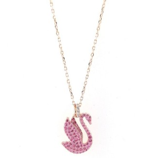 Collana Iconic Swan Swarovski cigno rosa - 5647552