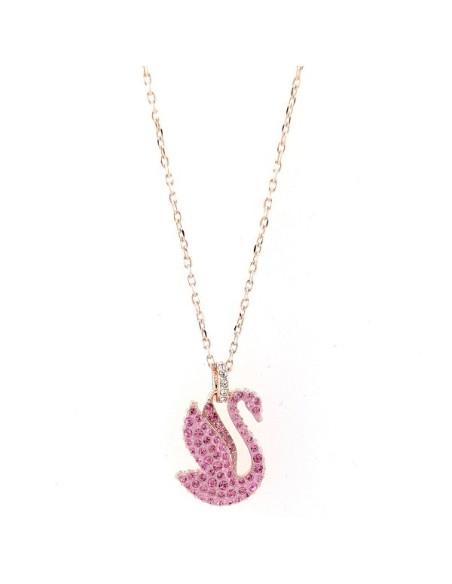 Iconic Swan necklace Swarovski pink swan - 5647552