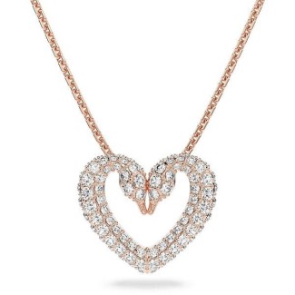 Una Swarovski necklace with rosé heart - 5628657