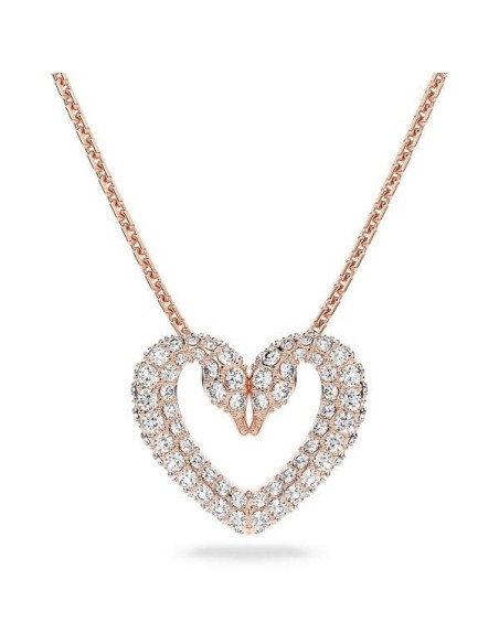 Collana Una Swarovski con cuore rosè - 5628657