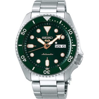 Seiko5 Sports Watch Green Automatic Steel SRPD63K1