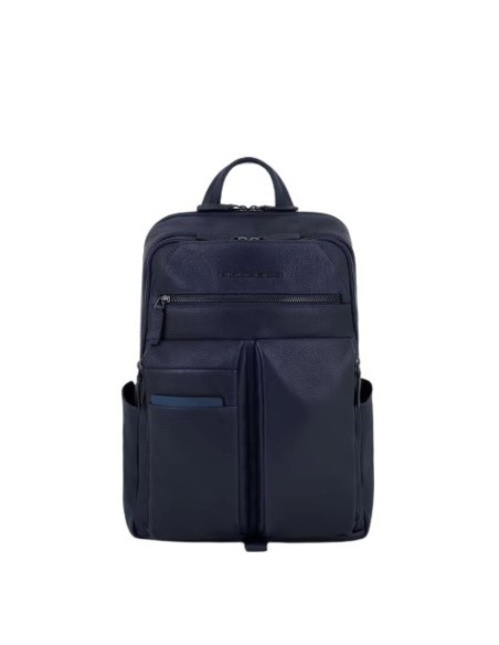 Piquadro Blauer Lederrucksack Paavo-Linie - CA6029S122/BLU