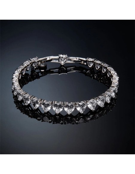 Chiara Ferragni Infinity Love Armband mit weißen Herzen J19AUV49