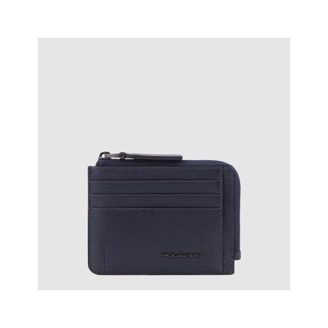 Bustina porta carte Piquadro Paavo blu - PP4822S122R/BLU