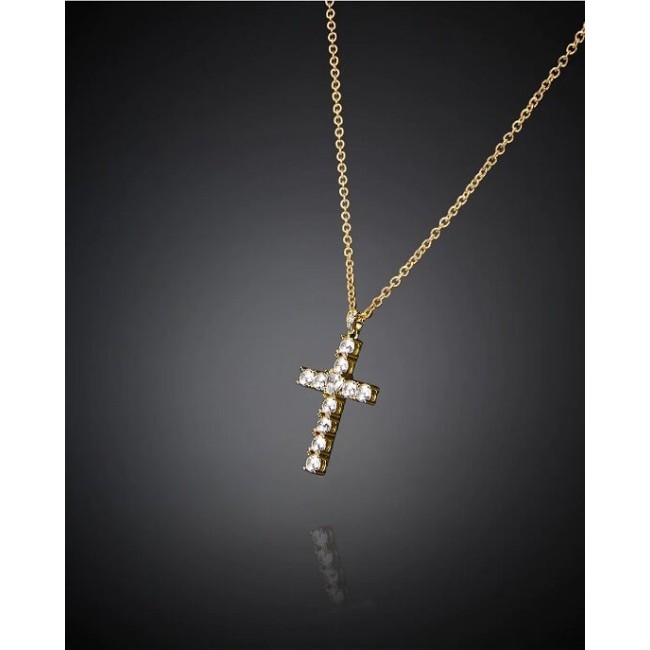 Chiara Ferragni Bold Cross goldene Halskette J19AWC11