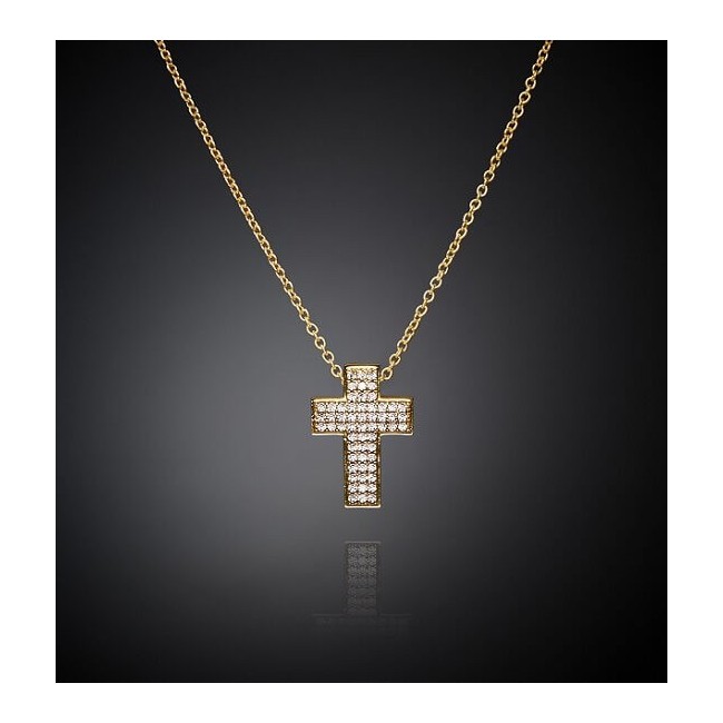 Chiara Ferragni Squared Cross goldene Halskette J19AWC09