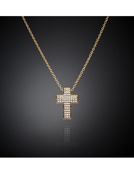 Chiara Ferragni Squared Cross goldene Halskette J19AWC09